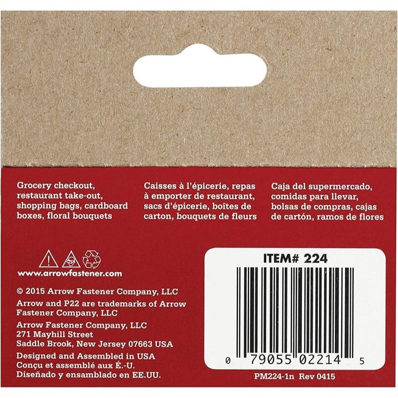 Arrow Fastener 224 Genuine P22 1/4-Inch Staples, 5,050-Pack Pack of 4 - Image 2